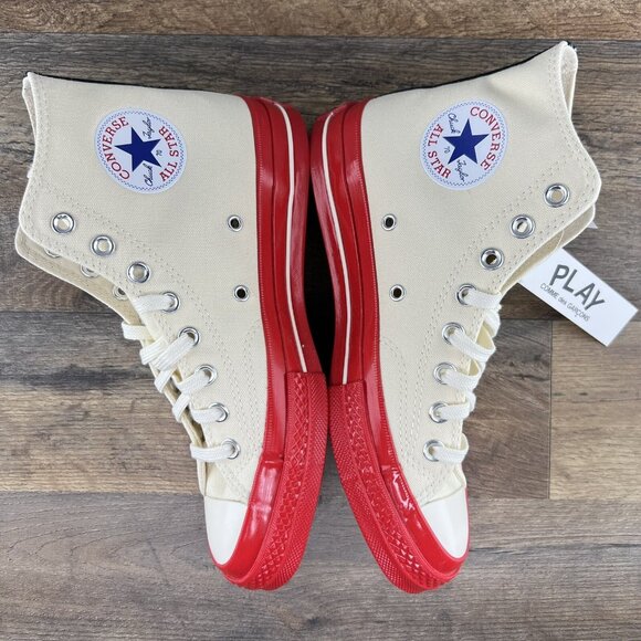 Converse Chuck Taylor All Star 70 High Comme Des Garcons Sz 8.5 Mens Pristine - Picture 10 of 10